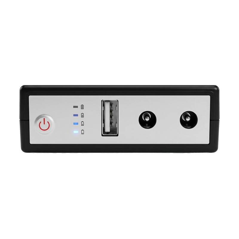 Комплект Mini UPS з блоком живлення: джерело безперебійного живлення Mini UPS WGP UPS1032 Black 10400mAh 5V/9V/12V, Li-ion 4*2.6Ah, для роутера і оптичного термінала та блок живлення SPF-1202B 12V/2A (24W)