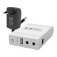 Комплект Mini UPS з блоком живлення: джерело безперебійного живлення Mini UPS WGP UPS103A White 10400mAh 5V/9V/12V, Li-ion 4*2.6Ah, для роутера і оптичного термінала та блок живлення SPF-1202B 12V/2A (24W)