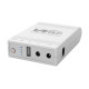Комплект Mini UPS з блоком живлення: джерело безперебійного живлення Mini UPS WGP UPS103A White 10400mAh 5V/9V/12V, Li-ion 4*2.6Ah, для роутера і оптичного термінала та блок живлення SPF-1202B 12V/2A (24W)