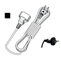 Подовжувач 1 гніздо на 20 метрів без заземлення чорний Neomax 1/20м