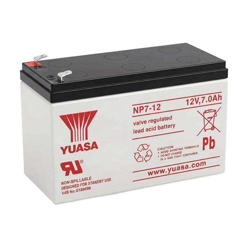 Акумуляторна батарея AGM свинцево-кислотна Yuasa NP7-12L 12V/7Ah