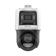 IP PTZ-відеокамера 4Mp+4Mp Hikvision DS-2SE4C425MWG-E/14(F0) TandemVu f=2.8mm+5-125mm, ІЧ+LED-підсвічування, з мікрофоном