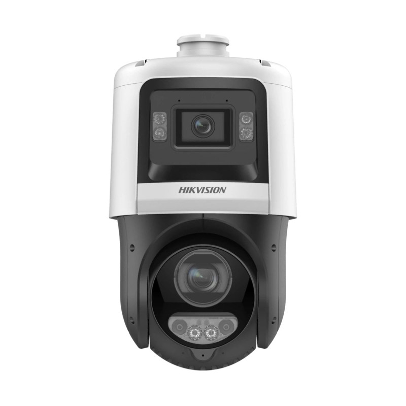 IP PTZ-відеокамера 4Mp+4Mp Hikvision DS-2SE4C425MWG-E/14(F0) TandemVu f=2.8mm+5-125mm, ІЧ+LED-підсвічування, з мікрофоном