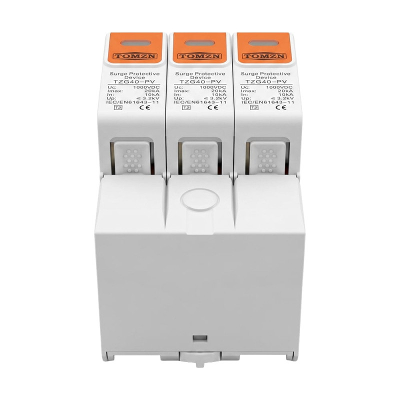 Обмежувач напруги TOMZN TZG40-PV 3P 1000V DC під DIN-рейку