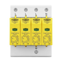 Обмежувач напруги TOMZN TOV1-20/4P 275V AC 10-20kA під DIN-рейку 4 полюси