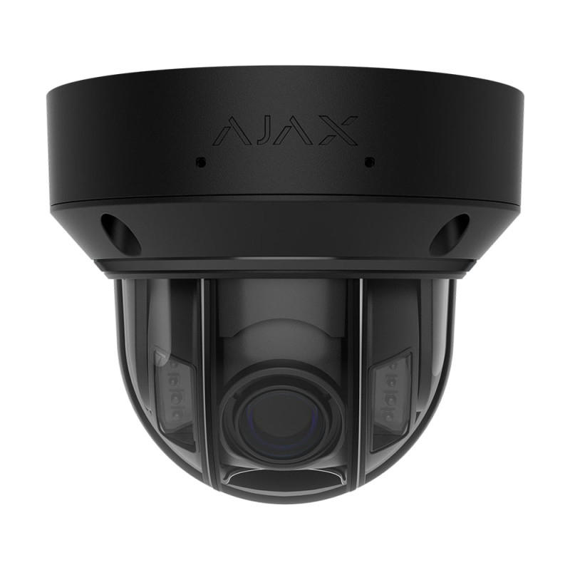 IP-відеокамера 8Mp Ajax DomeCam HLVF (8 Mp) Black f=2.8-12mm, ІЧ+LED-підсвічування, з мікрофоном