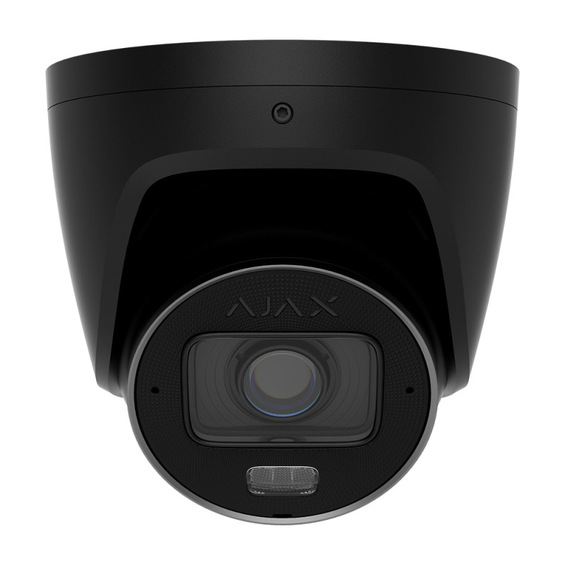 IP-відеокамера 5Mp Ajax TurretCam HLVF (5 Mp) Black f=2.8-12mm, ІЧ+LED-підсвічування, з мікрофоном