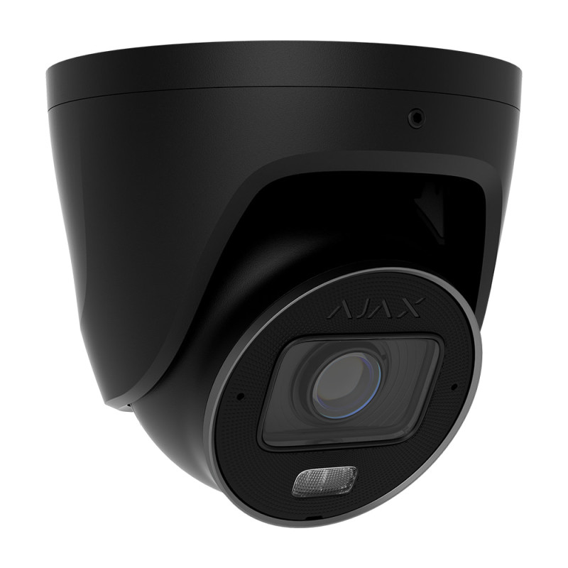 IP-відеокамера 5Mp Ajax TurretCam HLVF (5 Mp) Black f=2.8-12mm, ІЧ+LED-підсвічування, з мікрофоном