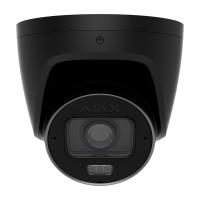 IP-відеокамера 8Mp Ajax TurretCam HLVF (8 Mp) Black f=2.8-12mm, ІЧ+LED-підсвічування, з мікрофоном