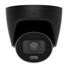IP-відеокамера 8Mp Ajax TurretCam HLVF (8 Mp) Black f=2.8-12mm, ІЧ+LED-підсвічування, з мікрофоном
