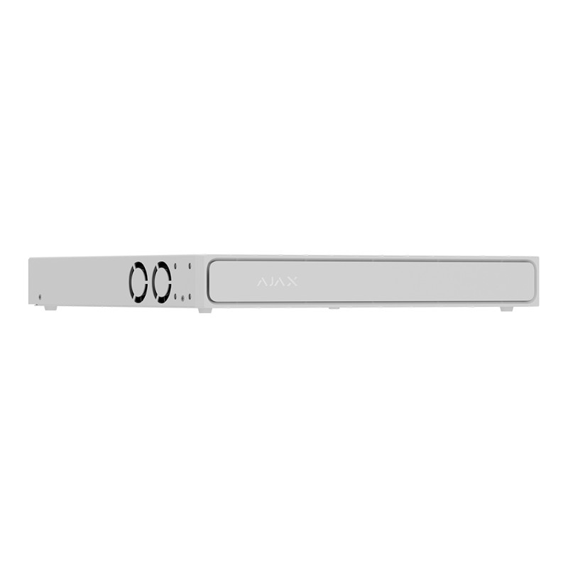 IP-відеореєстратор 8-канальний 12Mp Ajax NVR H2D8PAC (8-ch) White з 8 портами PoE