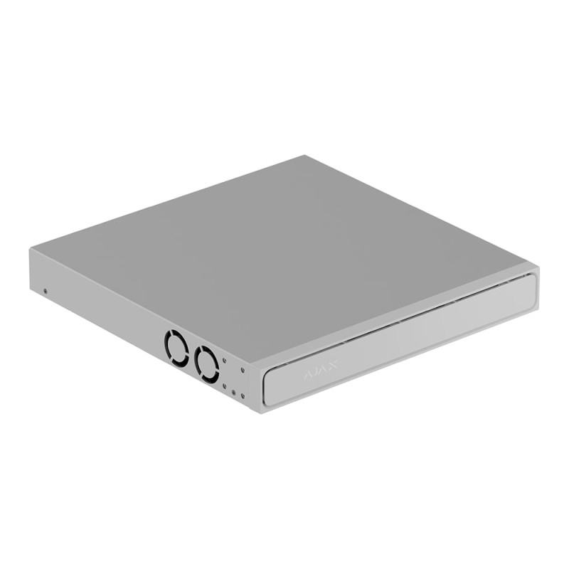IP-відеореєстратор 16-канальний 12Mp Ajax NVR H2D8PAC (16-ch) White з 8 портами PoE