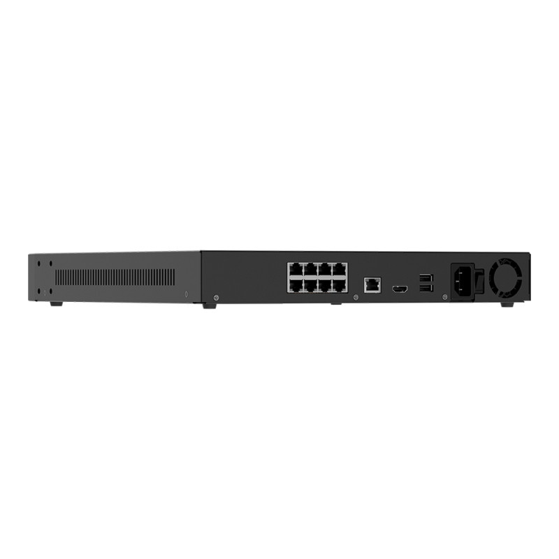IP-відеореєстратор 8-канальний 12Mp Ajax NVR H2D8PAC (8-ch) Black з 8 портами PoE