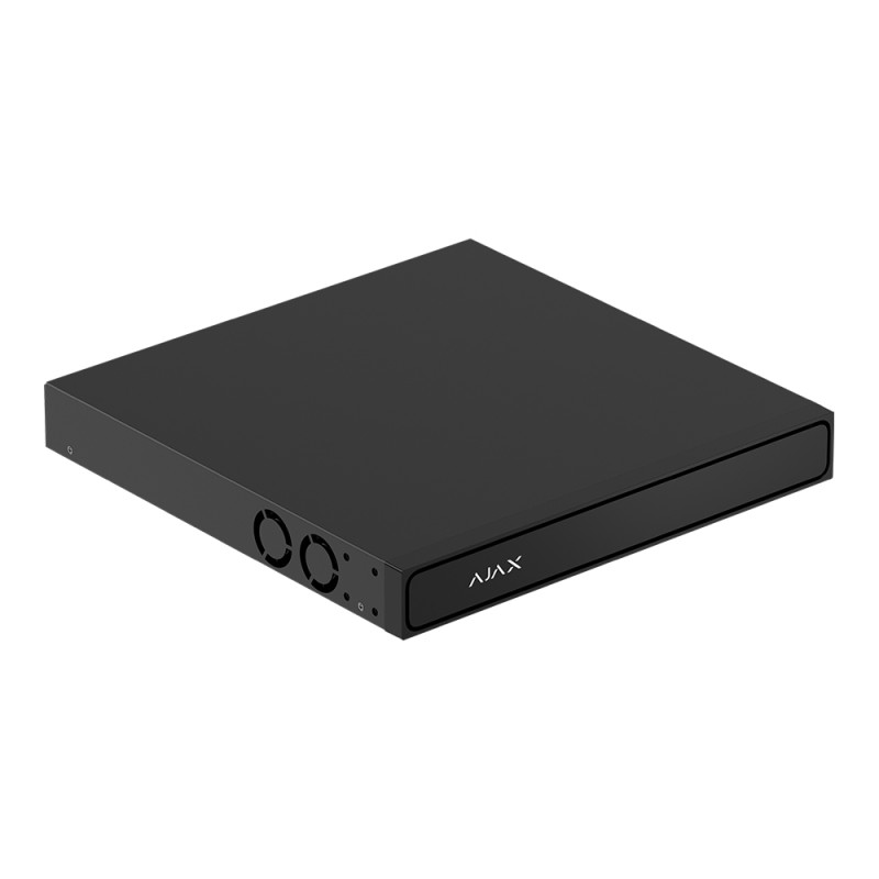 IP-відеореєстратор 8-канальний 12Mp Ajax NVR H2DAC (8-ch) Black
