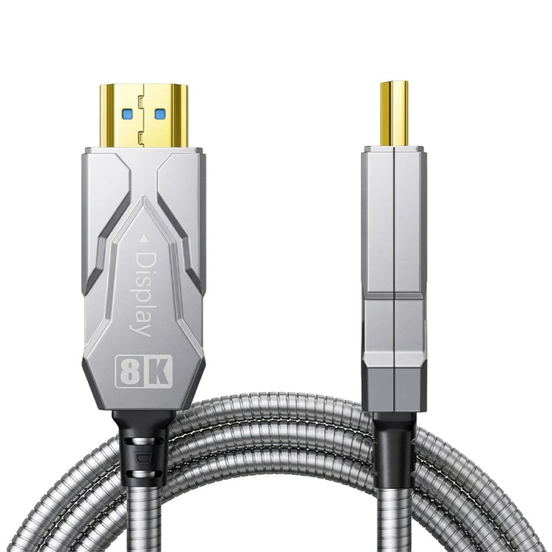 Кабель оптичний армований HDMI 2.1 70m Dtech DT-HF8070K