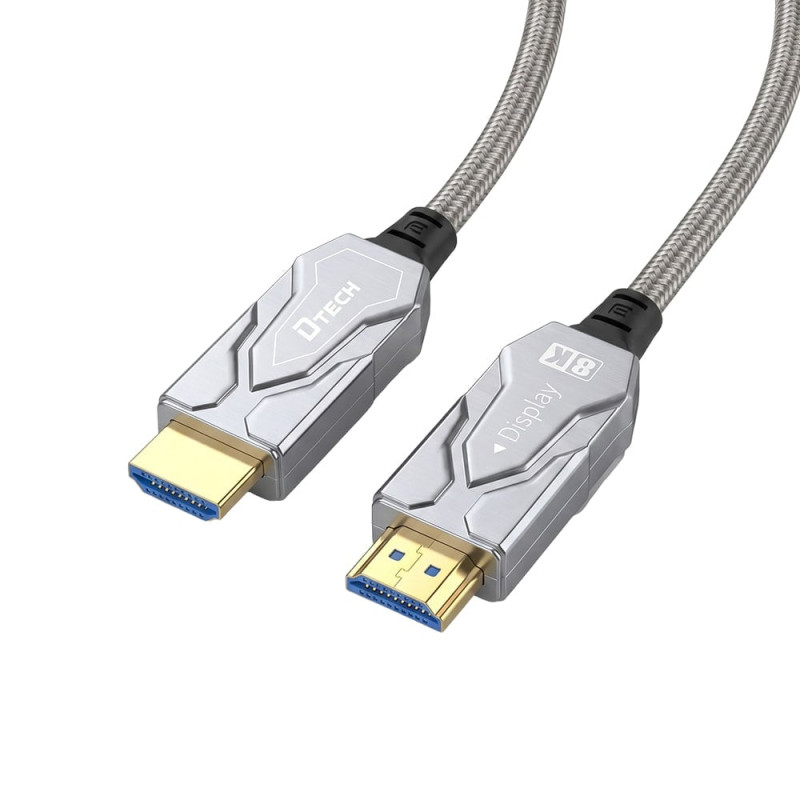Кабель оптичний армований HDMI 2.1 80m Dtech DT-HF8080K