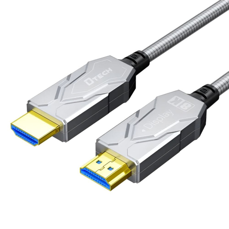 Кабель оптичний армований HDMI 2.1 80m Dtech DT-HF8080K