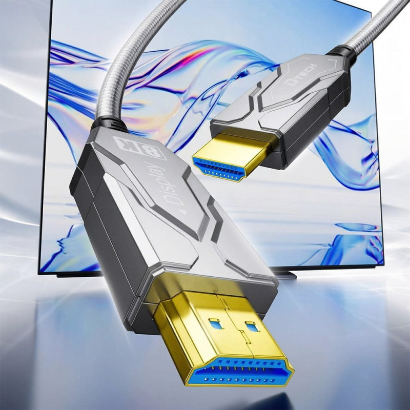 Кабель оптичний армований HDMI 2.1 100m Dtech DT-HF8100K