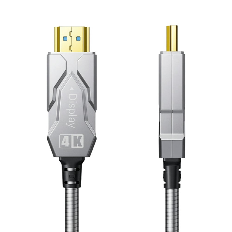 Кабель оптичний армований HDMI 2.0 60m Dtech DT-HF2060K