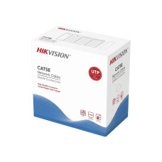 Кабель вита пара UTP CAT5E CU 0.5mm PVC 24AWG Hikvision DS-1LN5E-S для внутрішнього прокладання