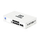 PoE-комутатор 10-портовий некерований Wiking WK-PS210 V2, 8x100Mbps PoE, 2x100Mbps Uplink, 76W