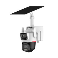 IP PTZ-відеокамера автономна з 4G та сонячною панеллю 3Mp+3Mp Dahua DH-IPC-PTS2649C-3E3Z-4GB20 f=2.8mm+3.6mm+8.4mm, з мікрофоном