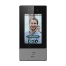 Біометричний термінал контролю доступу з WiFi 2Mp Dahua DHI-ASI6213S-PW з розпізнаванням облич та зчитувачем Mifare / QR, 4.3" LCD