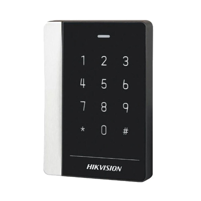 Зчитувач EM-Marine та Mifare з клавіатурою Hikvision DS-K1102AEMK водонепроникний IP64