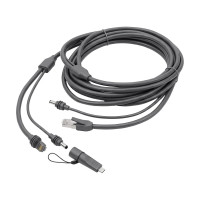 Кабель живлення та передачі даних 2 в 1 DC+Ethernet для Starlink Mini з перехідником Type-C 5м