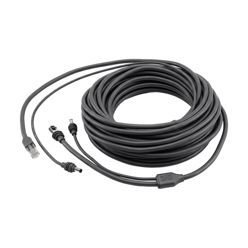 Кабель живлення та передачі даних 2 в 1 DC+Ethernet для Starlink Mini з перехідником Type-C 15м