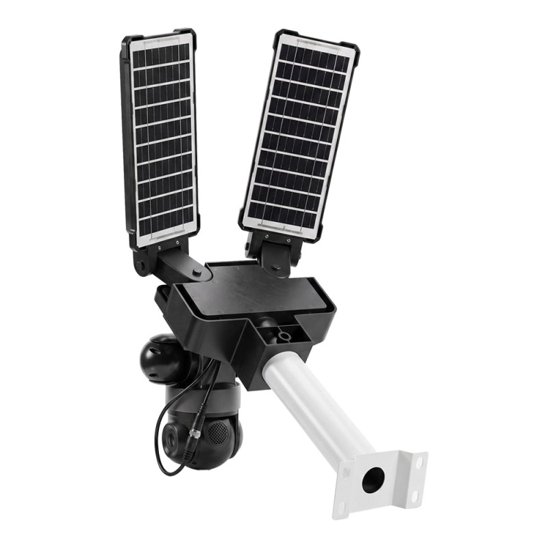 IP PTZ-відеокамера автономна з 4G, прожектором та сонячною панеллю 3Mp+3Mp+3Mp Light Vision VLC-1223IGL/3C (Lamp+Solar) f=4mm, на акумуляторних батареях