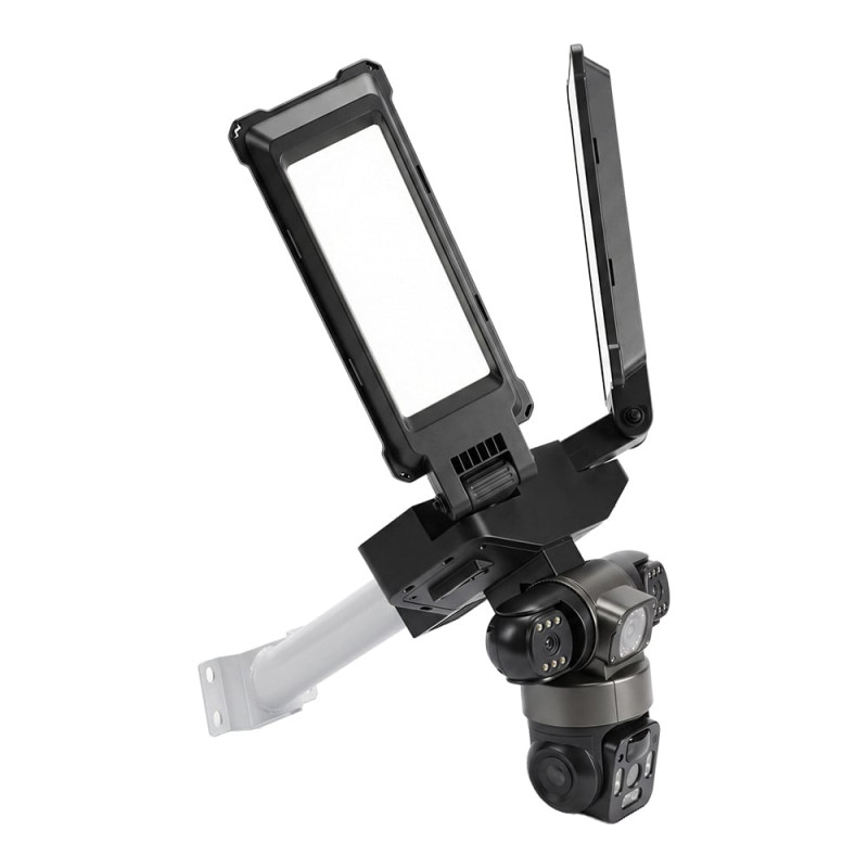 IP PTZ-відеокамера автономна з WiFi, прожектором та сонячною панеллю 3Mp+3Mp+3Mp Light Vision VLC-1223WIL/3C (Lamp+Solar) f=4mm, на акумуляторних батареях