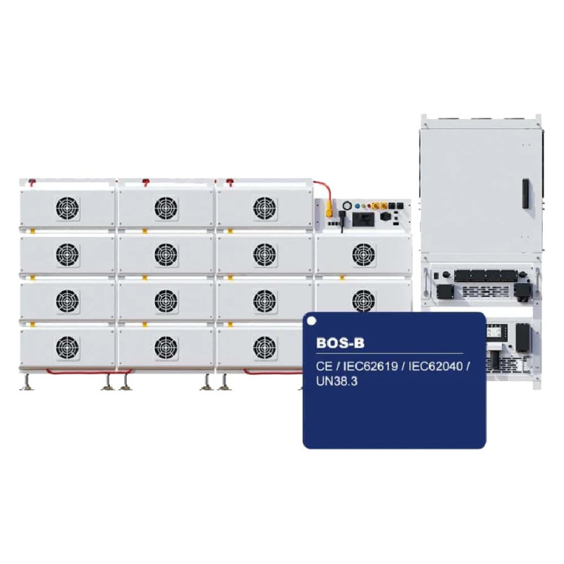 Стійка з комплектом аксесуарів Deye BOS-B-RACK&Accessories для 15 високовольтних батарей та 1 блока керування, для системи накопичення енергії ESS Deye BOS-B