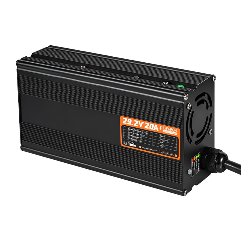 Зарядний пристрій для акумуляторних батарей LiFePO4 29.2V/20A LiTime L24V20A-BCHA-X