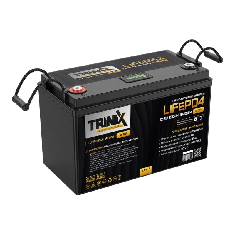 Акумуляторна батарея літій-залізо-фосфатна 12.8В 150А*год Trinix TLFP-12150 Ultra LiFePO4 з Bluetooth