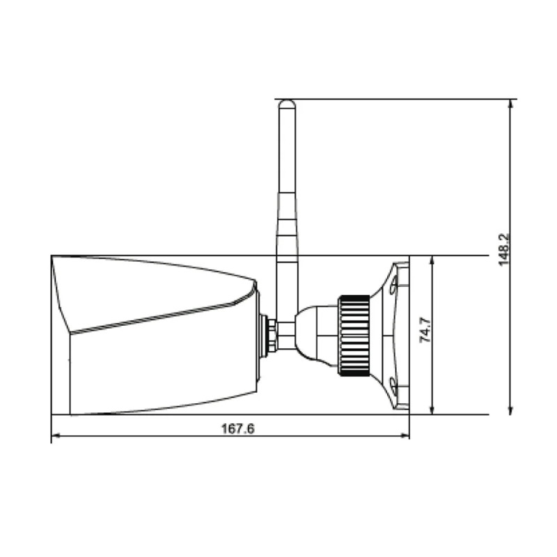 IP-відеокамера з WiFi 4Mp TVT TD-9441S3 (D/PE/WF/AR2) White f=2.8mm