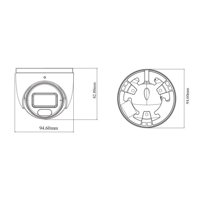IP-відеокамера 6Mp TVT TD-9564S4-C (D/PE/AW2) Black f=2.8mm, ІЧ+LED-підсвічування, з мікрофоном