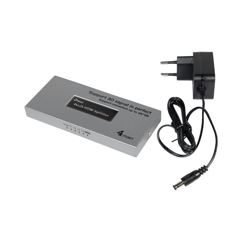 Розгалужувач відеосигналу 4K HDMI 1x4 Dtech DT-7144A(MS)