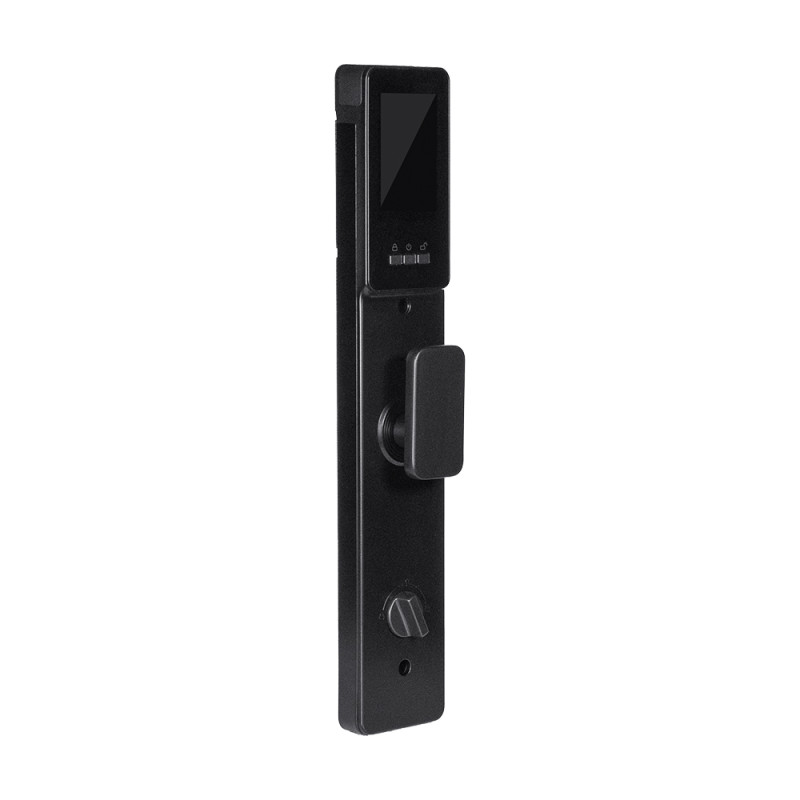 Замок біометричний автономний Trinix TRL-8803BTV Black L/R з Bluetooth та Wi-Fi, розпізнаванням облич, долоней, зчитувачем відбитків пальців і карт Mifare