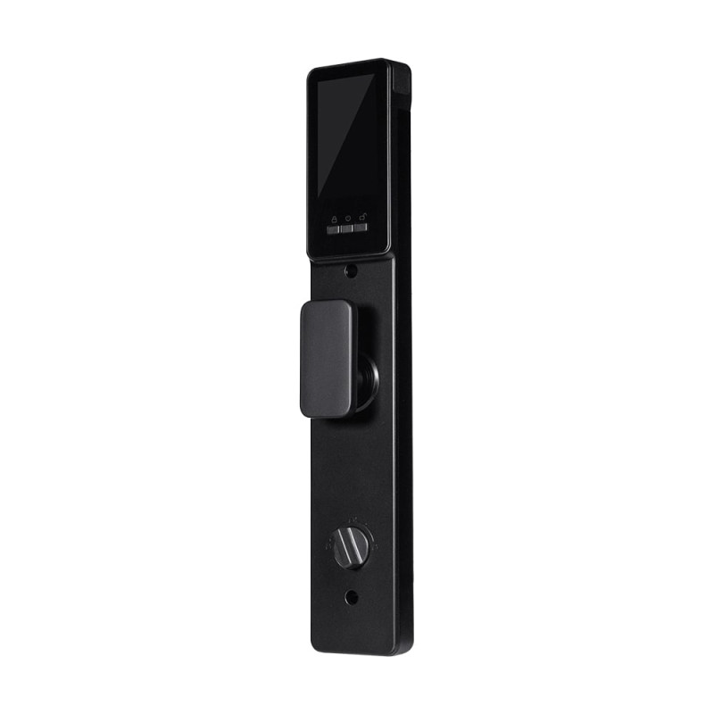 Замок біометричний автономний Trinix TRL-8804BTV Black L/R з Bluetooth та Wi-Fi, розпізнаванням облич, долоней, зчитувачем відбитків пальців і карт Mifare