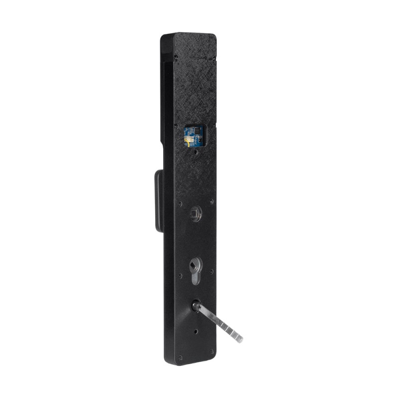 Замок біометричний автономний Trinix TRL-8804BTV Black L/R з Bluetooth та Wi-Fi, розпізнаванням облич, долоней, зчитувачем відбитків пальців і карт Mifare