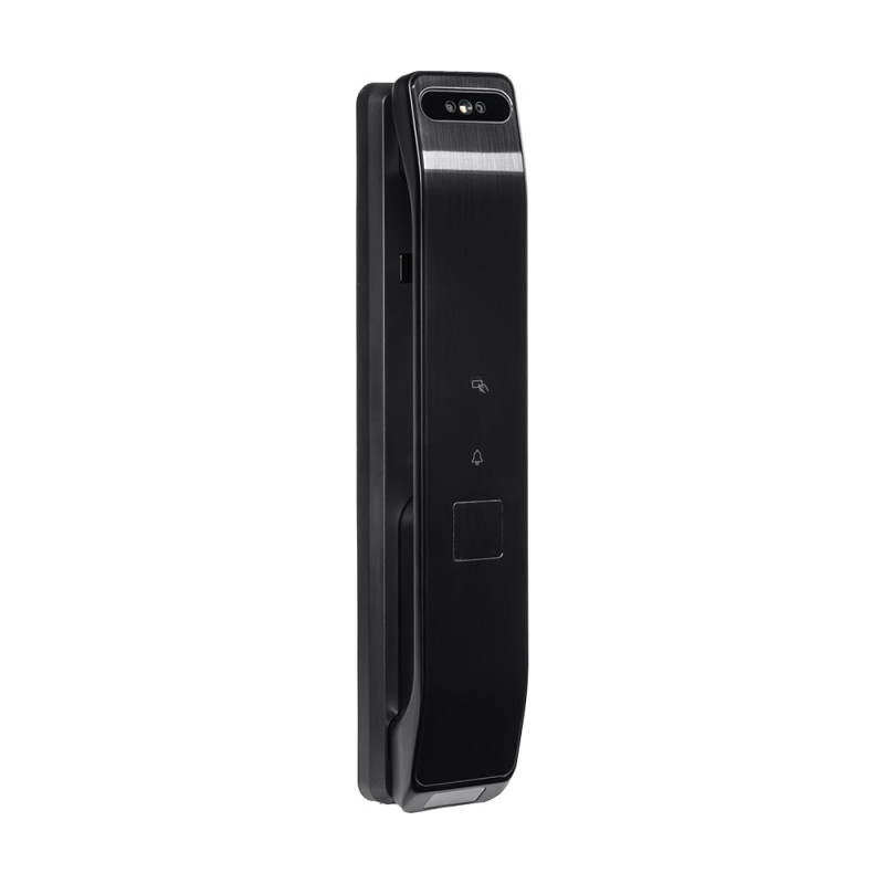 Замок біометричний автономний Trinix TRL-8804BTV Black L/R з Bluetooth та Wi-Fi, розпізнаванням облич, долоней, зчитувачем відбитків пальців і карт Mifare