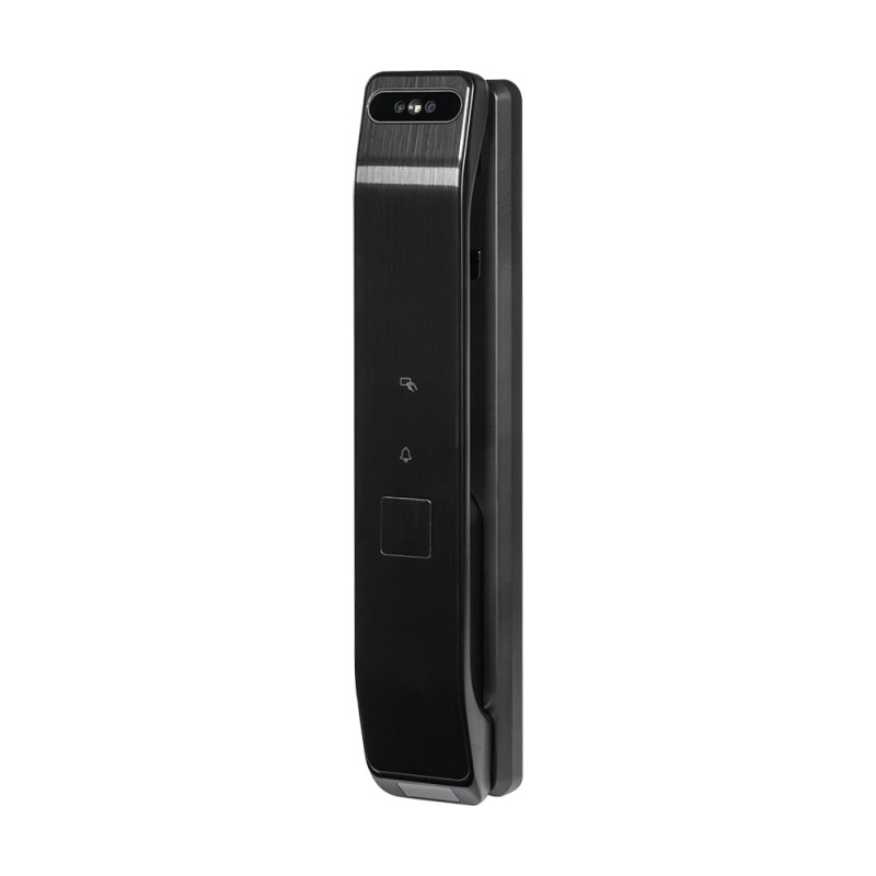 Замок біометричний автономний Trinix TRL-8804BTV Black L/R з Bluetooth та Wi-Fi, розпізнаванням облич, долоней, зчитувачем відбитків пальців і карт Mifare