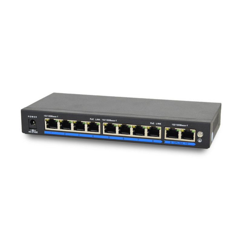Комутатор PoE-1010-8P/250m/8L