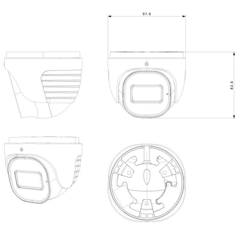IP-відеокамера Provision-ISR DH-320IPSN-28-G для системи відеонагляду