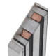 Електромагнітний замок Yli Electronic YM-280N(LED)-DS зі світловою індикацією, датчиком стану замка і дверей для системи контролю доступу