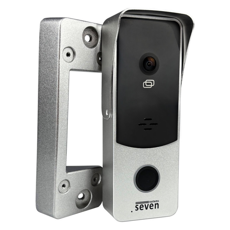 Вызывная панель домофона со встроенным контроллером SEVEN CP-7508 FHD silver