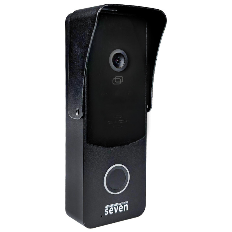 Виклична панель домофону з вбудованим контролером SEVEN CP-7508 FHD black