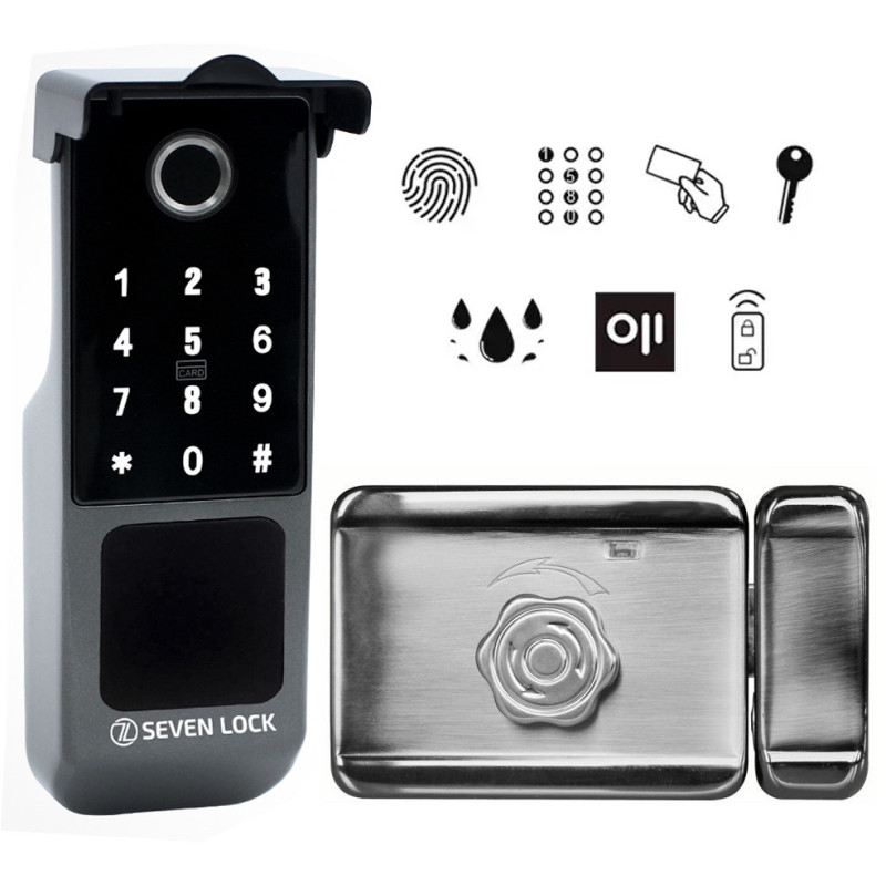 Бездротовий біометричний комплект контролю доступу SEVEN LOCK SL-7770BFkit