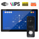 Комплект Wi-Fi домофона 10 дюймов с вызывной панелью SEVEN DP-7517/07Kit black